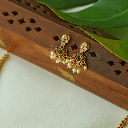 GOLDEN  RAGA SIMPLE NECKLACE SET