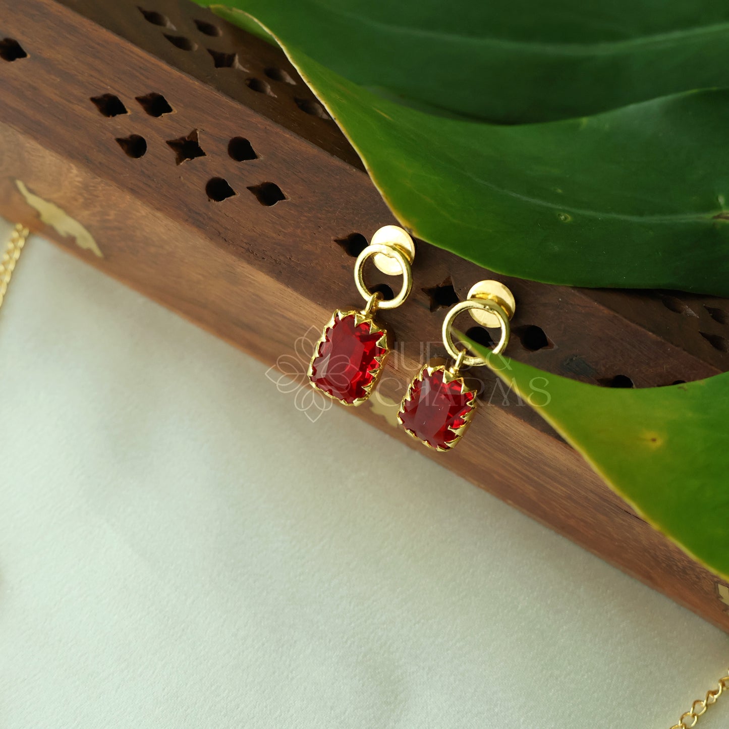 GLOSSY RECTANGLE LUMINA NECKLACE SET (COLOURS AVAILABLE)