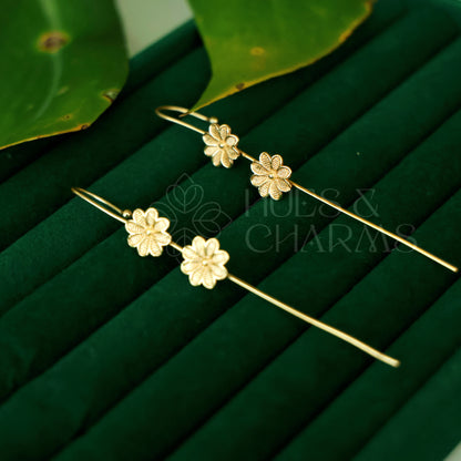 GOLDEN TWIN FLOREA EAR CUFF