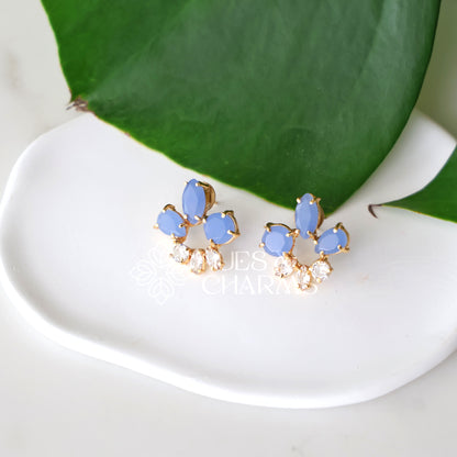 GOLDEN MEDOW AD STUD EARRINGS (COLOURS AVAILABLE)