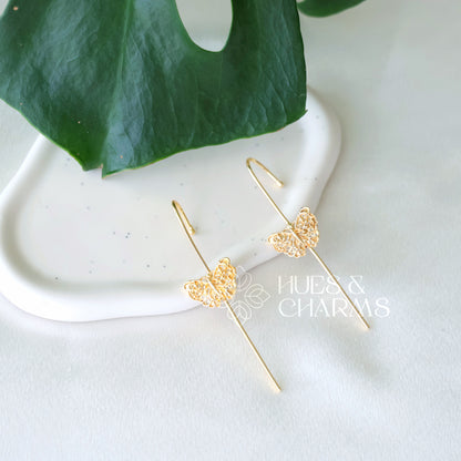 GOLDEN BUTTERFLY EAR CUFF