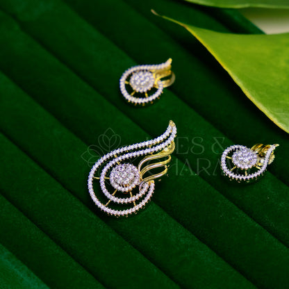AURELIA PAISELEY CZ PENDENT SET|PREMIUM COLLECTION