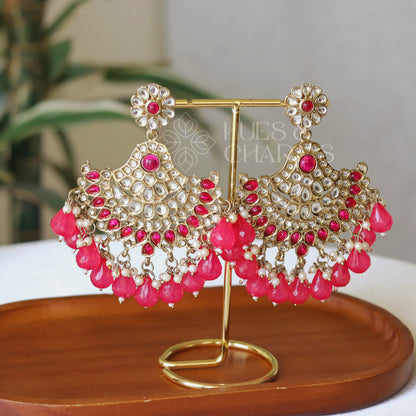 ELEGANT CLASSIC EARRINGS - PINK