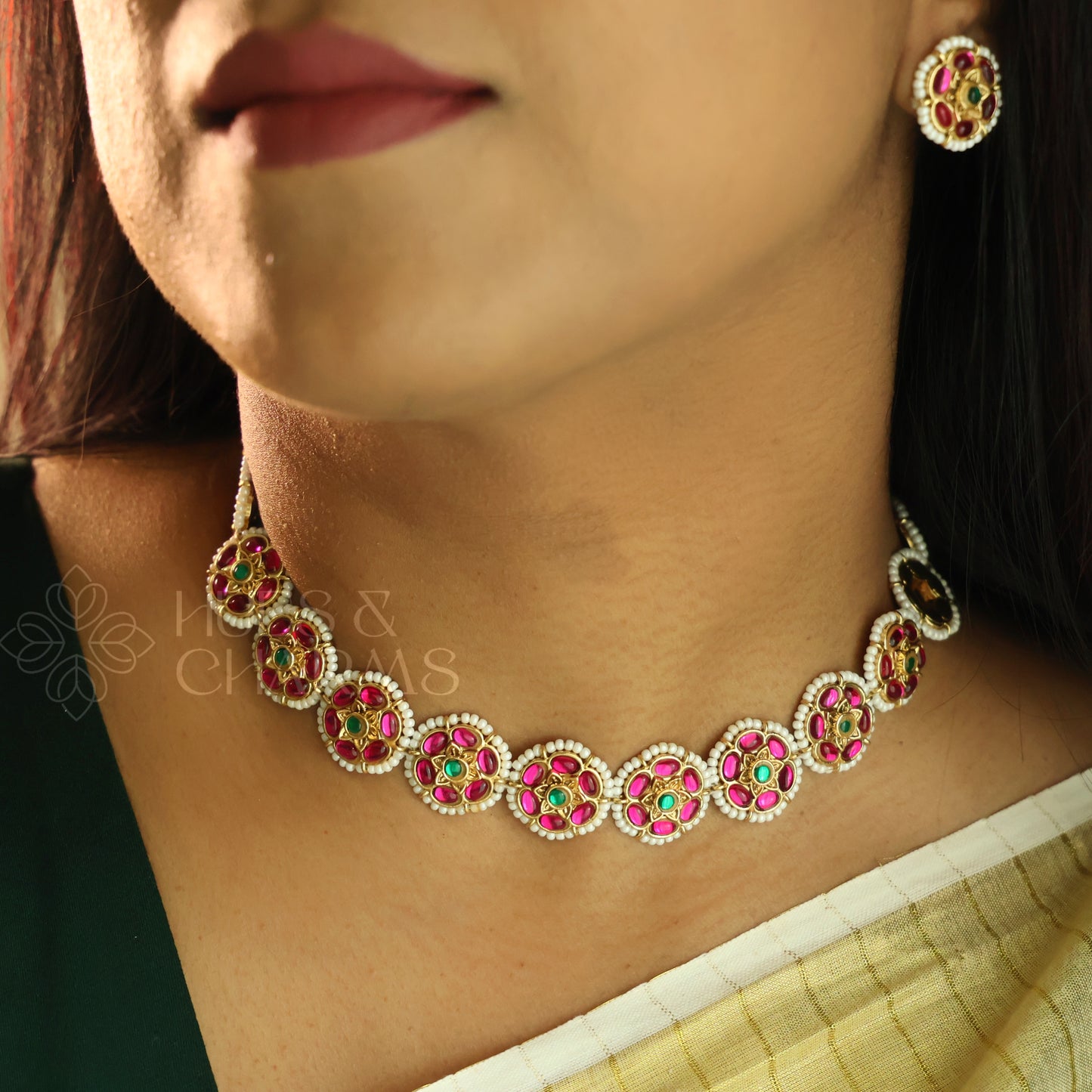 STATEMENT JADAU KANKA CHOKER SET |PREMIUM JEWELLERY