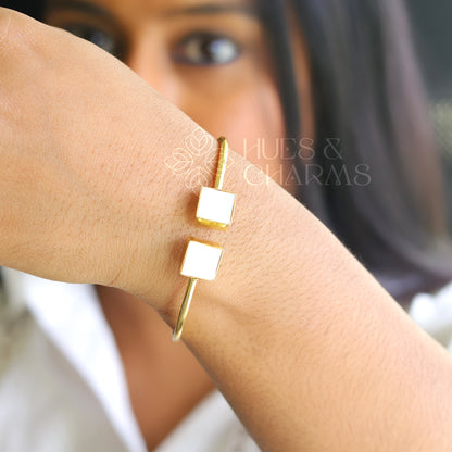 GOLDEN MOP SQUARE BANGLE