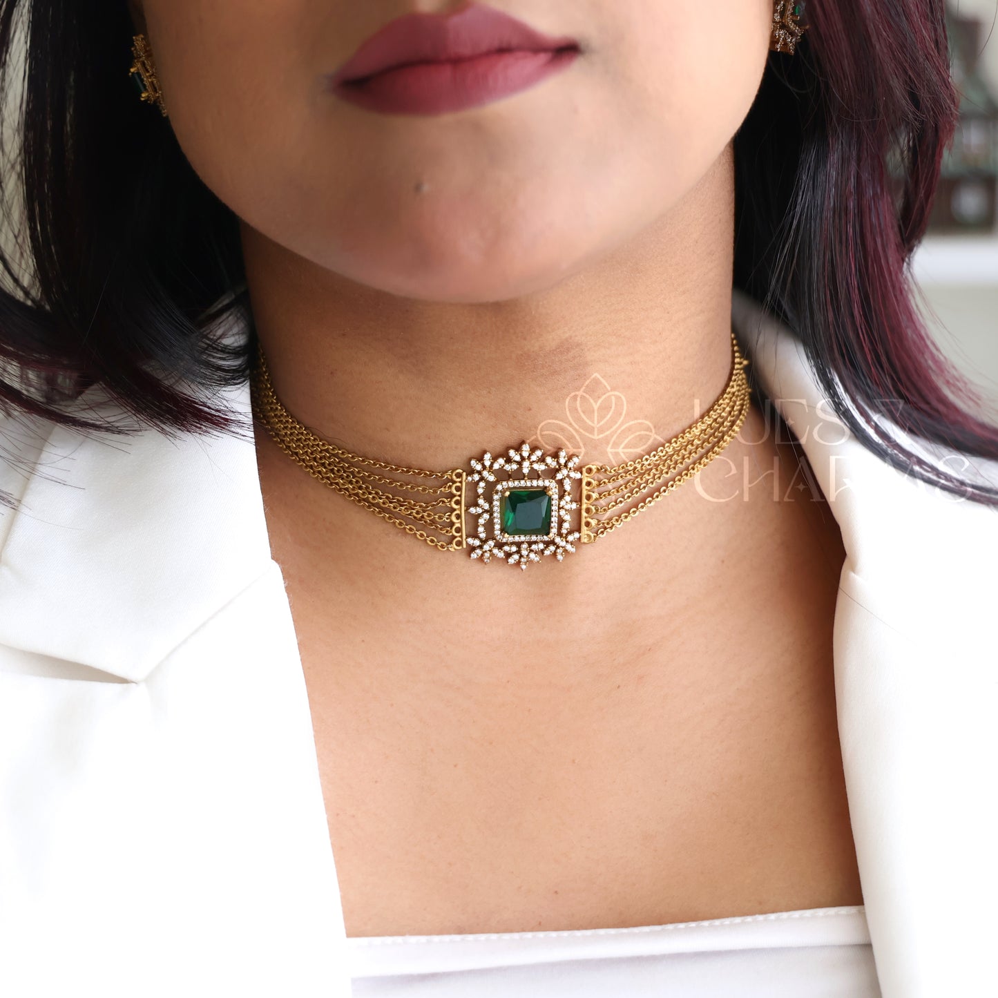 ANTIQUE ELARIS CHOKER SET (Colours available)