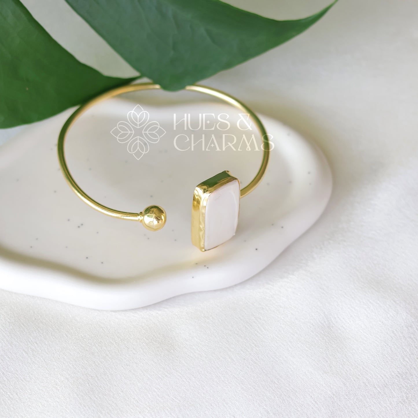 Golden MOP Rectangle Bangle