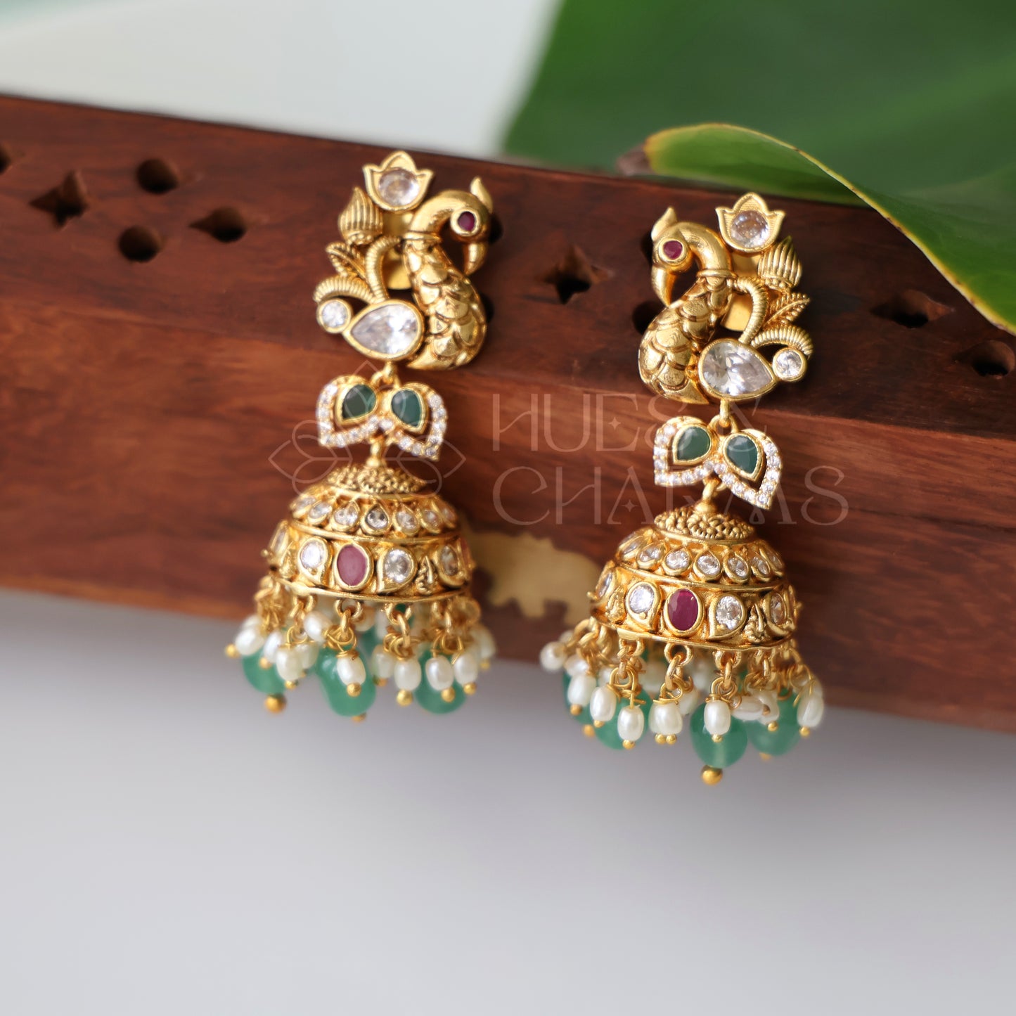 TRADITIONAL AHALYA MAYURA JHUMKA| PREMIUM JEWELLERY