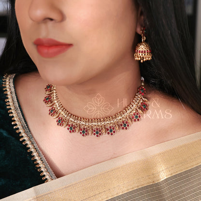 TRADITIONAL PUSHPA GRAND NECKLACE SET