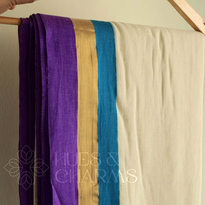 PURE MUL COTTON SAREE - NEELAMBARI