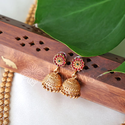 GOLDEN MAYURA RATNA HARAM SET