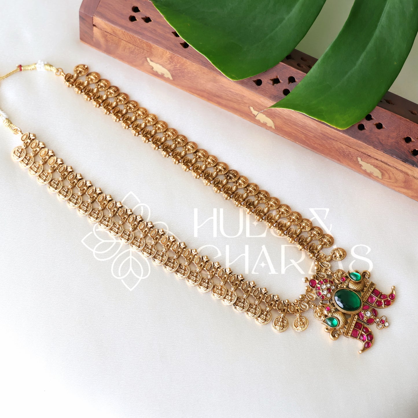 GOLDEN HERITAGE MAHALAKSHMI KASU MALA HAARAM SET