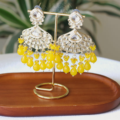 CLASSIC DROP BALI EARRINGS - YELLOW