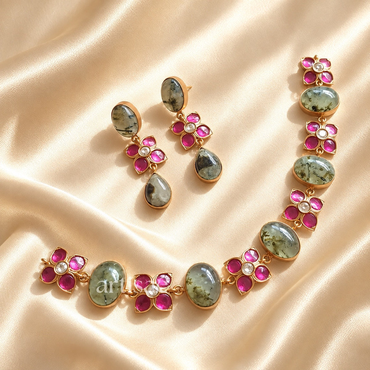 LUMÉRA NATURAL STONE CHOKER SET - CABOCHON