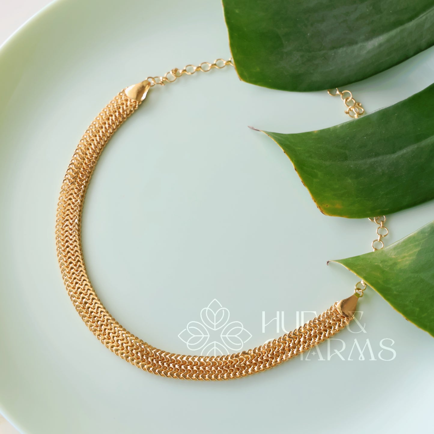 TRADITIONAL KASAVU NECKLACE |GOLD PLATED