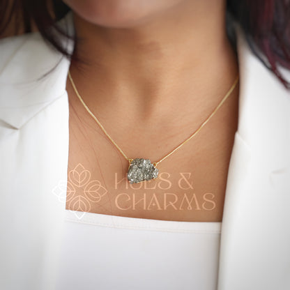 GOLDEN RAW PYRITE LUXE SET