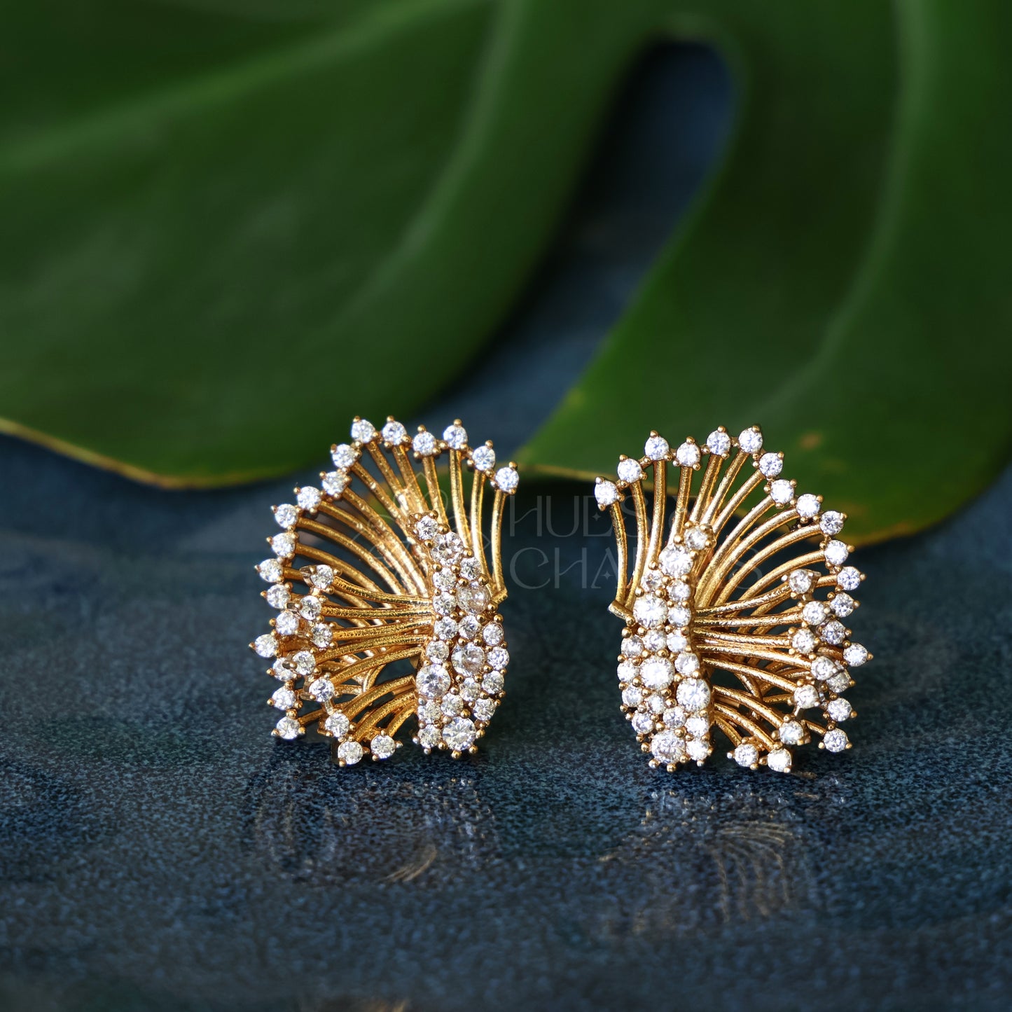 GOLDEN 3 IN 1 AD WINGS EARRINGS