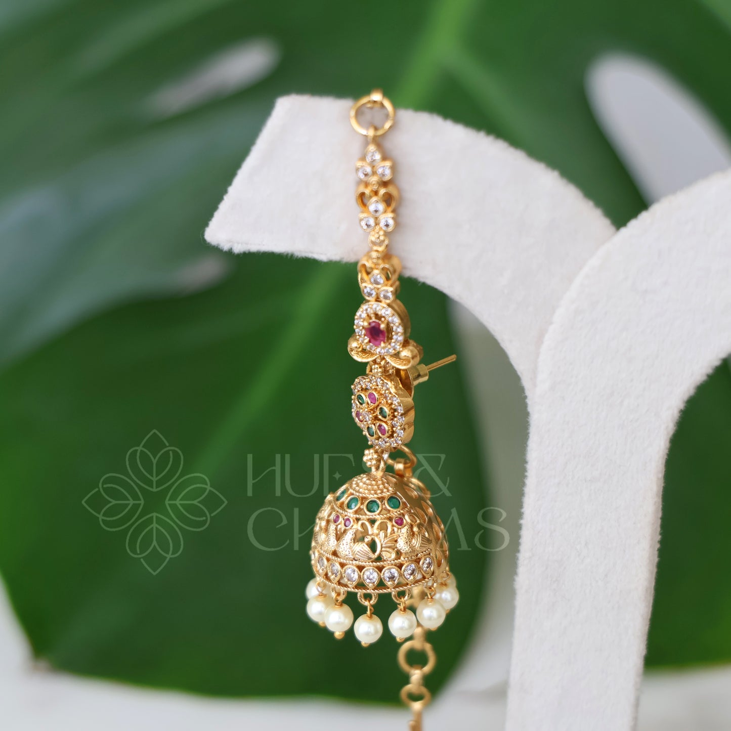 GOLDEN RATNA VENI MATTAL JHUMKA