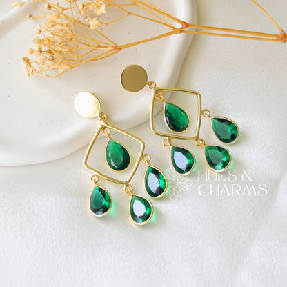 ROYAL GLOSSY RAINDROP SMALL EARRING