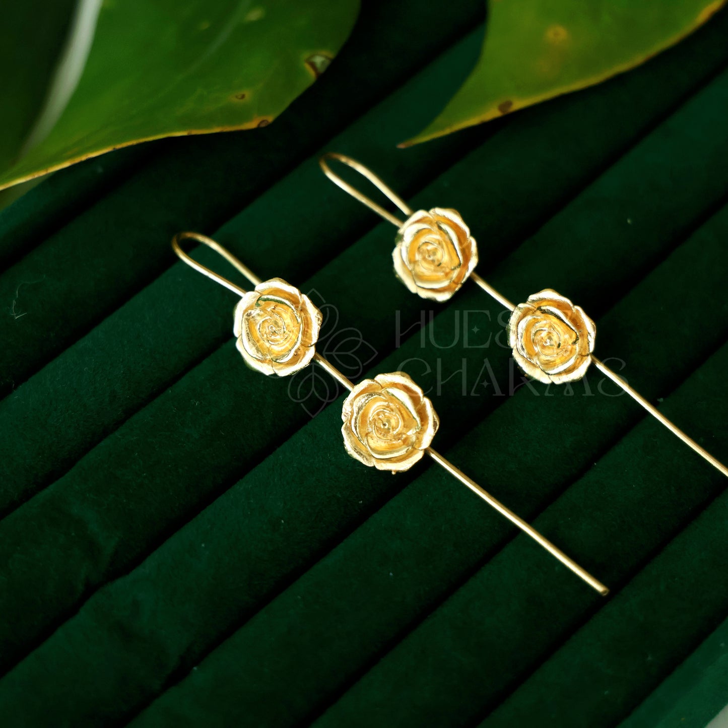 GOLDEN TWIN ROSEE EAR CUFF