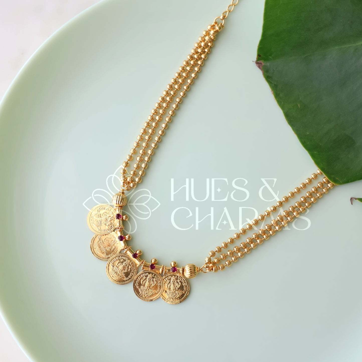 SUVARNA LAKSHMI COIN NECKLACE | GOLD PLATED