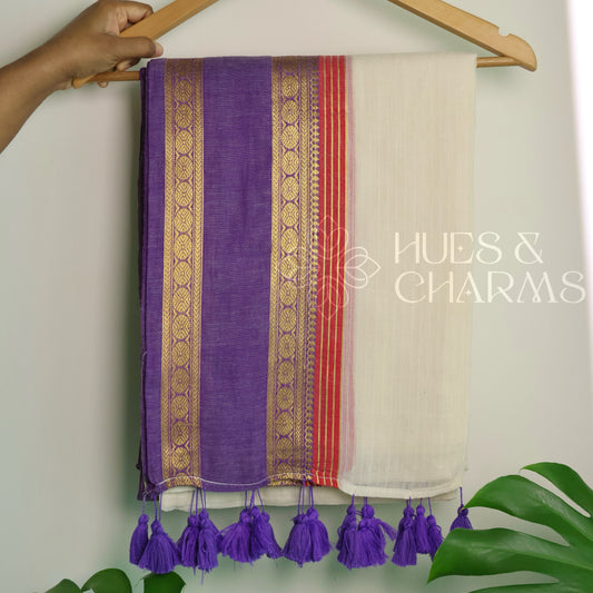 PURE MUL COTTON SAREE- INDULEKHA