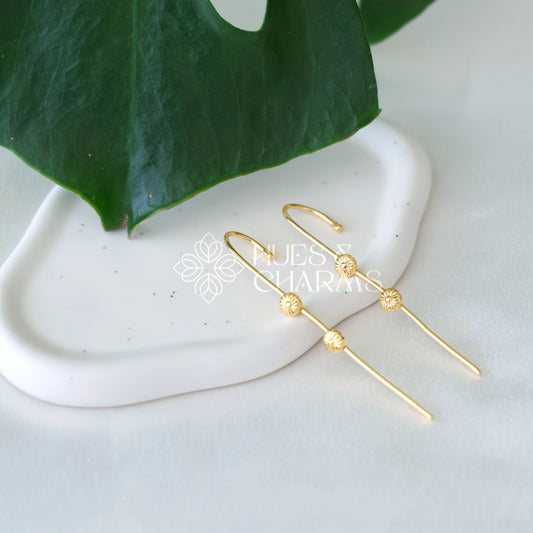 GOLDEN TWIN BUDS EAR CUFF