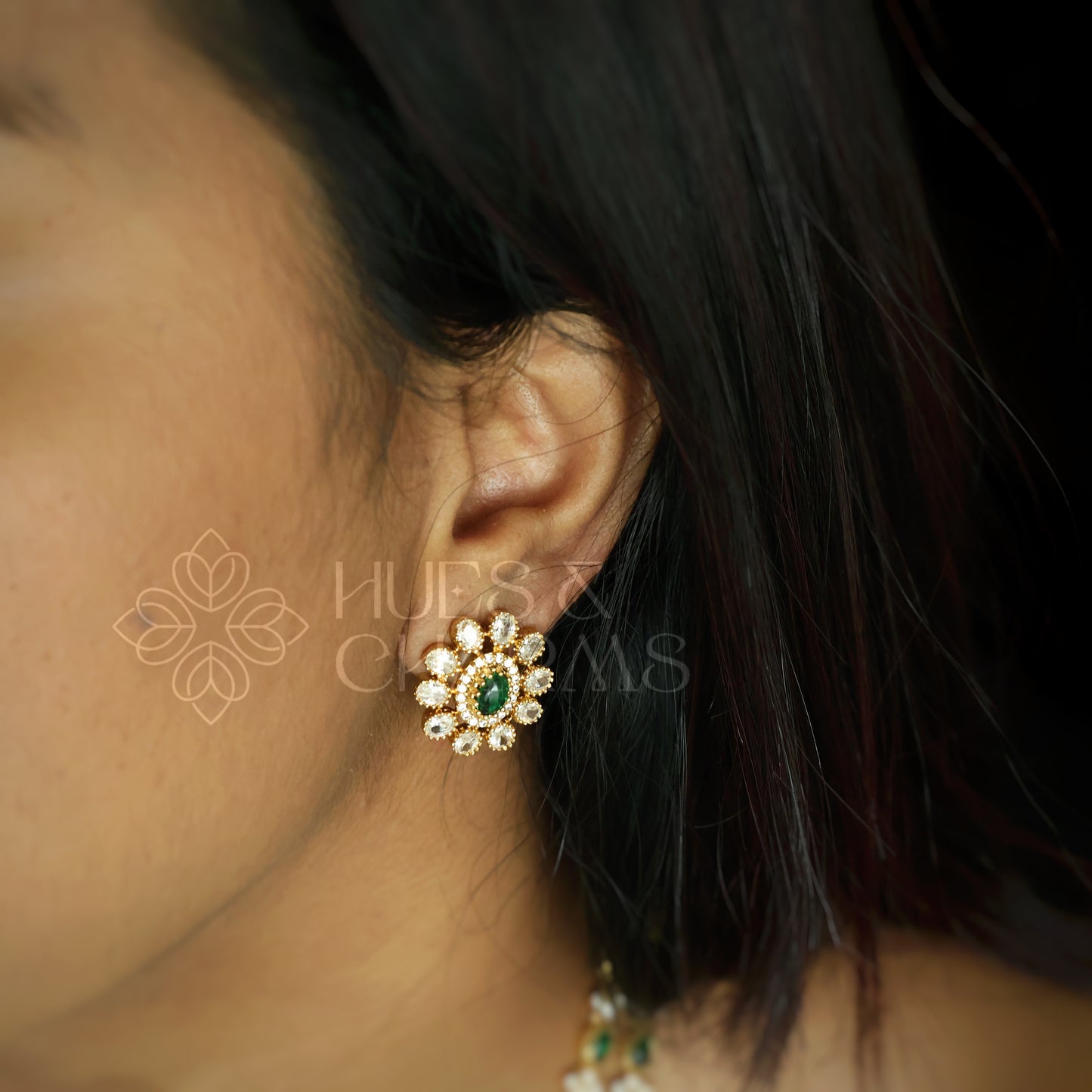 TWO LAYERED RATNA PUSHPA AD NECKLACE SET| Premium jewellery