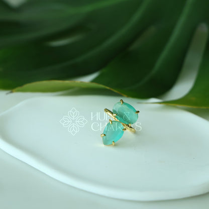GLOSSY OVAL & TEARDROP ADJUSTABLE RING (COLOURS AVAILABLE)