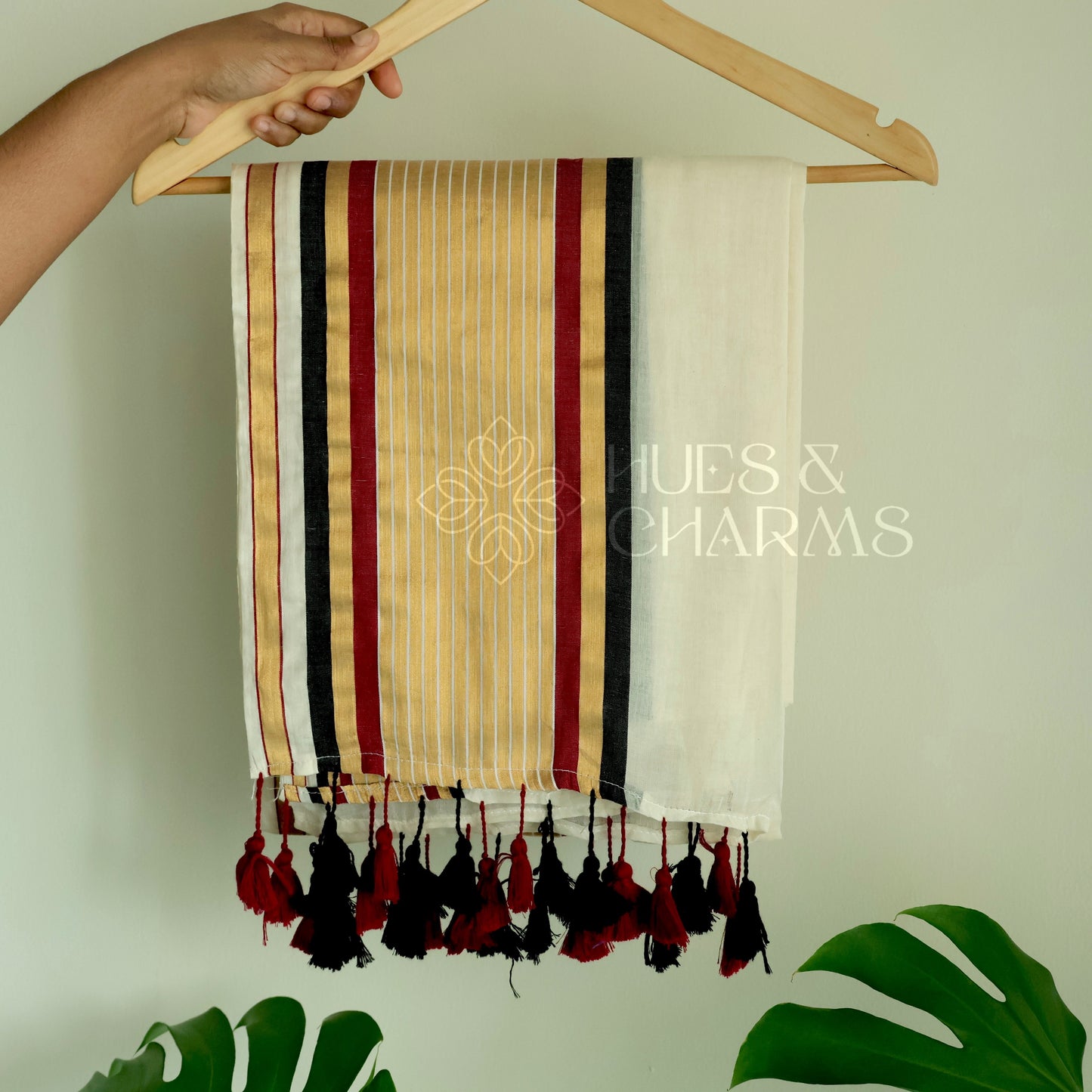 PURE MUL COTTON SAREE  - MANJADI