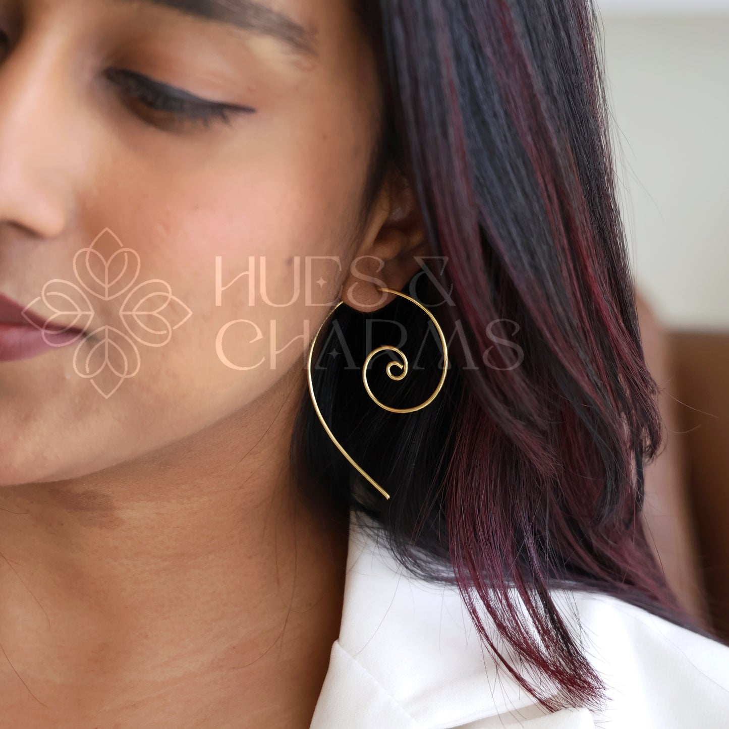GOLDEN SPIRAL EARRINGS