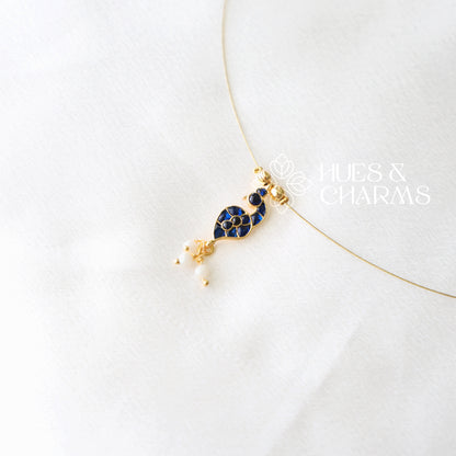 GOLDEN PEACOCK CHARM FLOATING NECKPIECE (COLOURS AVAILABLE)