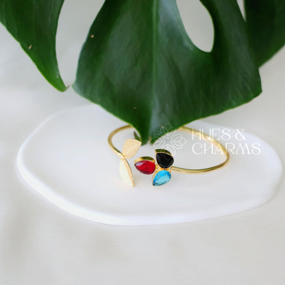 GOLDEN GLOSSY AURORA BANGLE (COLOURS AVAILABLE)
