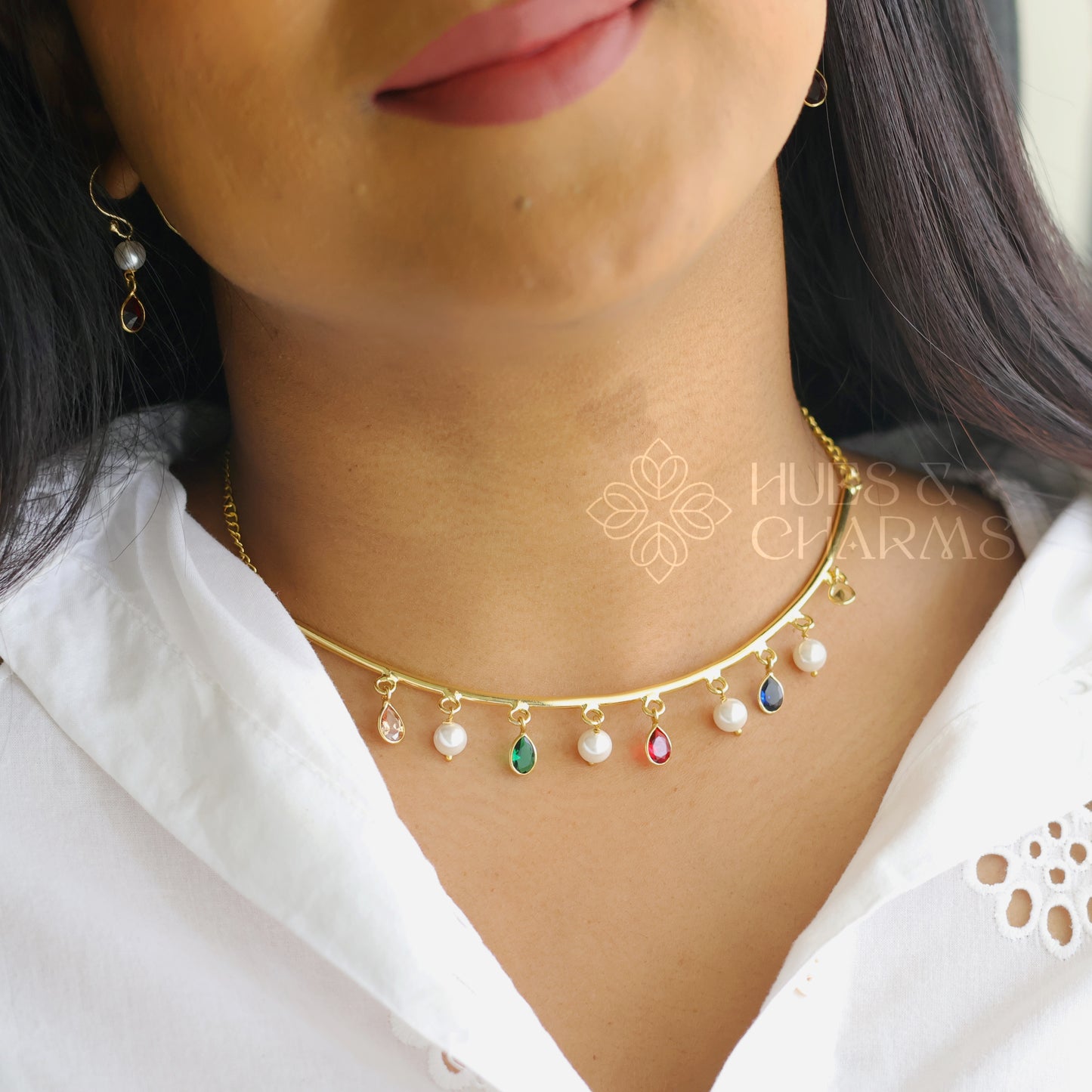 MULTICOLOR HASLI NECKLACE SET