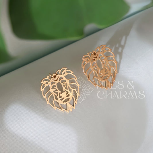 GOLDEN AURELIA MAJESTIC STATEMENT STUD EARRINGS