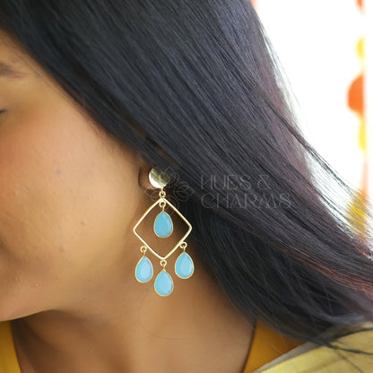 ROYAL GLOSSY RAINDROP SMALL EARRING