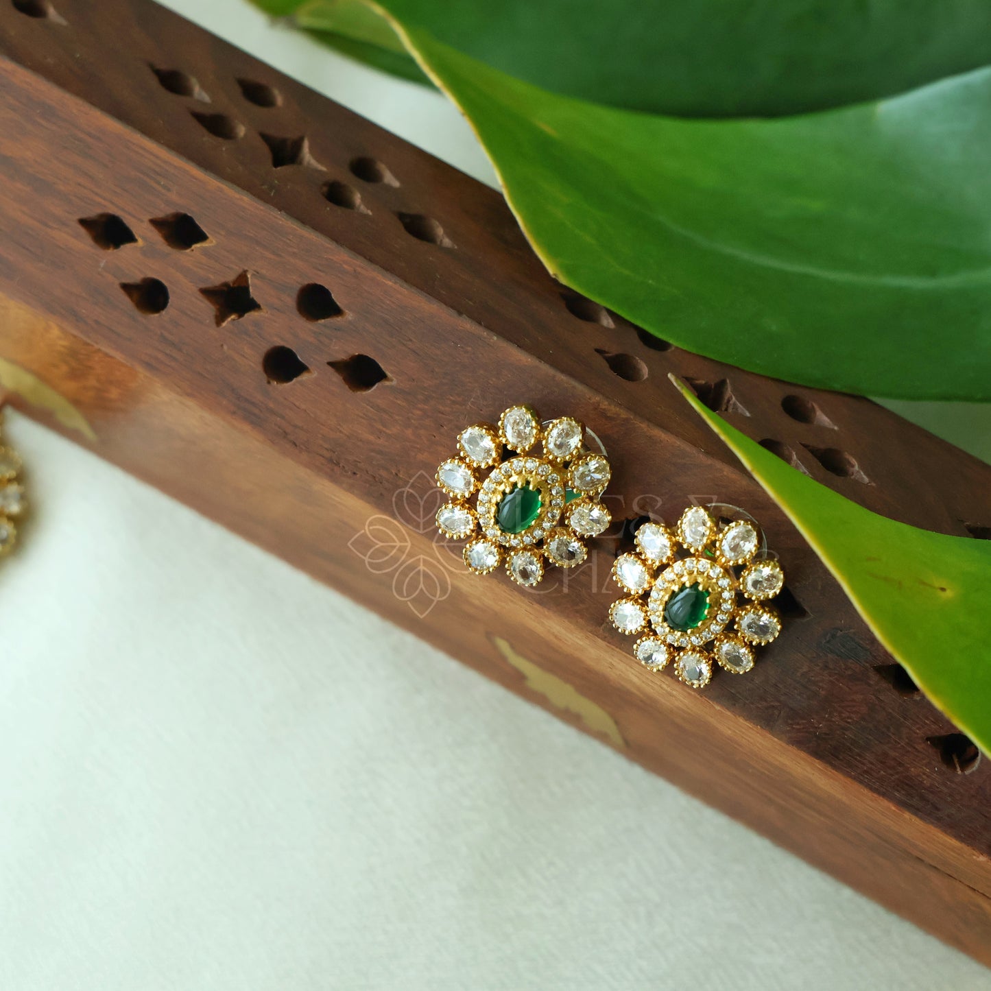 TWO LAYERED RATNA PUSHPA AD NECKLACE SET| Premium jewellery