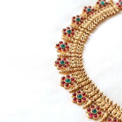 TRADITIONAL PUSHPA GRAND NECKLACE SET