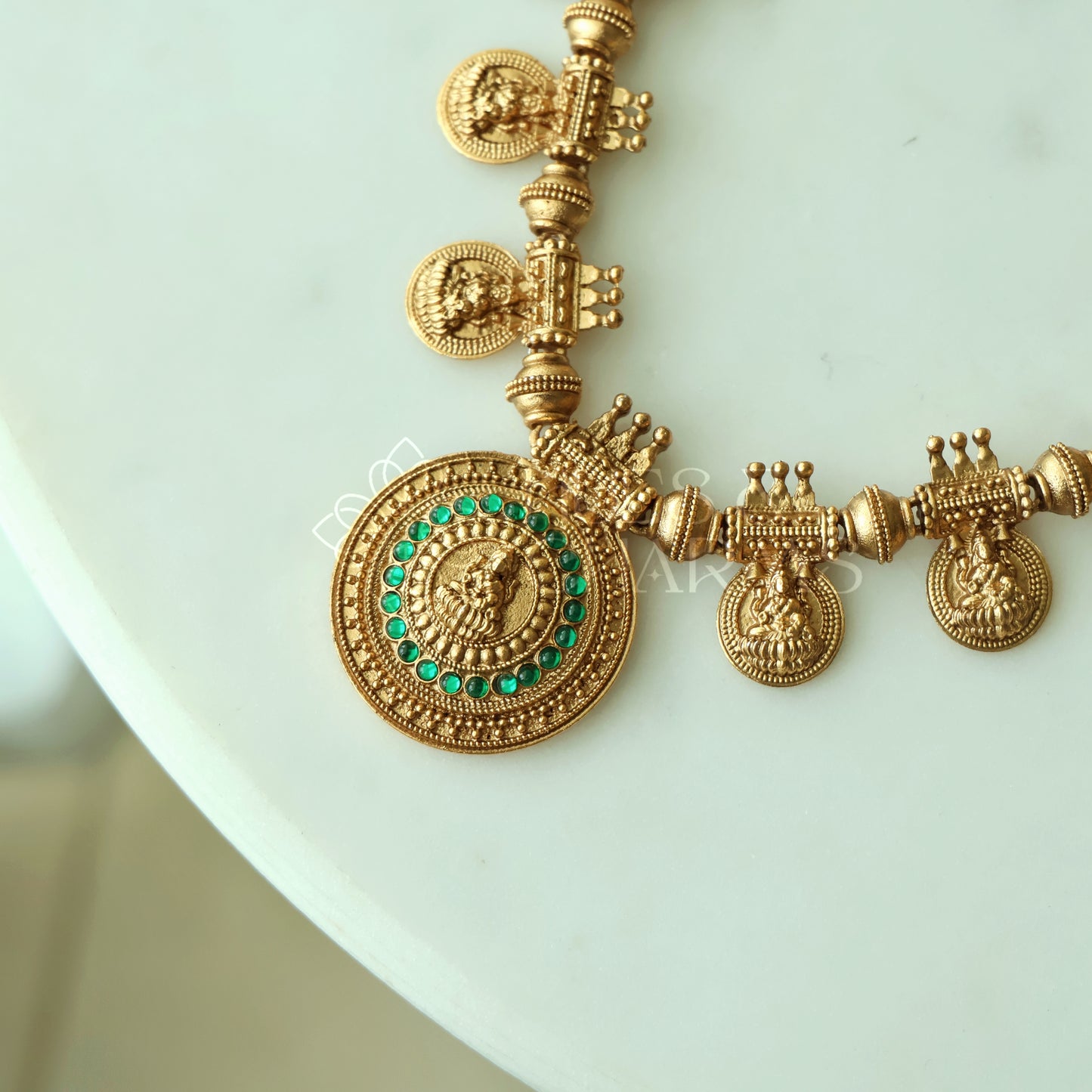 GOLDEN LAKSHMI VAIBHAVAM HARAM HAARAM SET (Colours available)