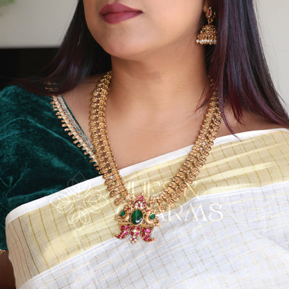GOLDEN HERITAGE MAHALAKSHMI KASU MALA HAARAM SET