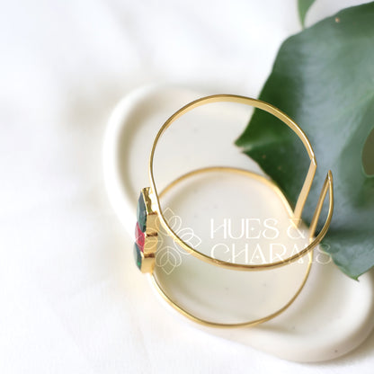 GLOSSY TRIO ECLIPSE HAND CUFF (COLOURS AVAILABLE)