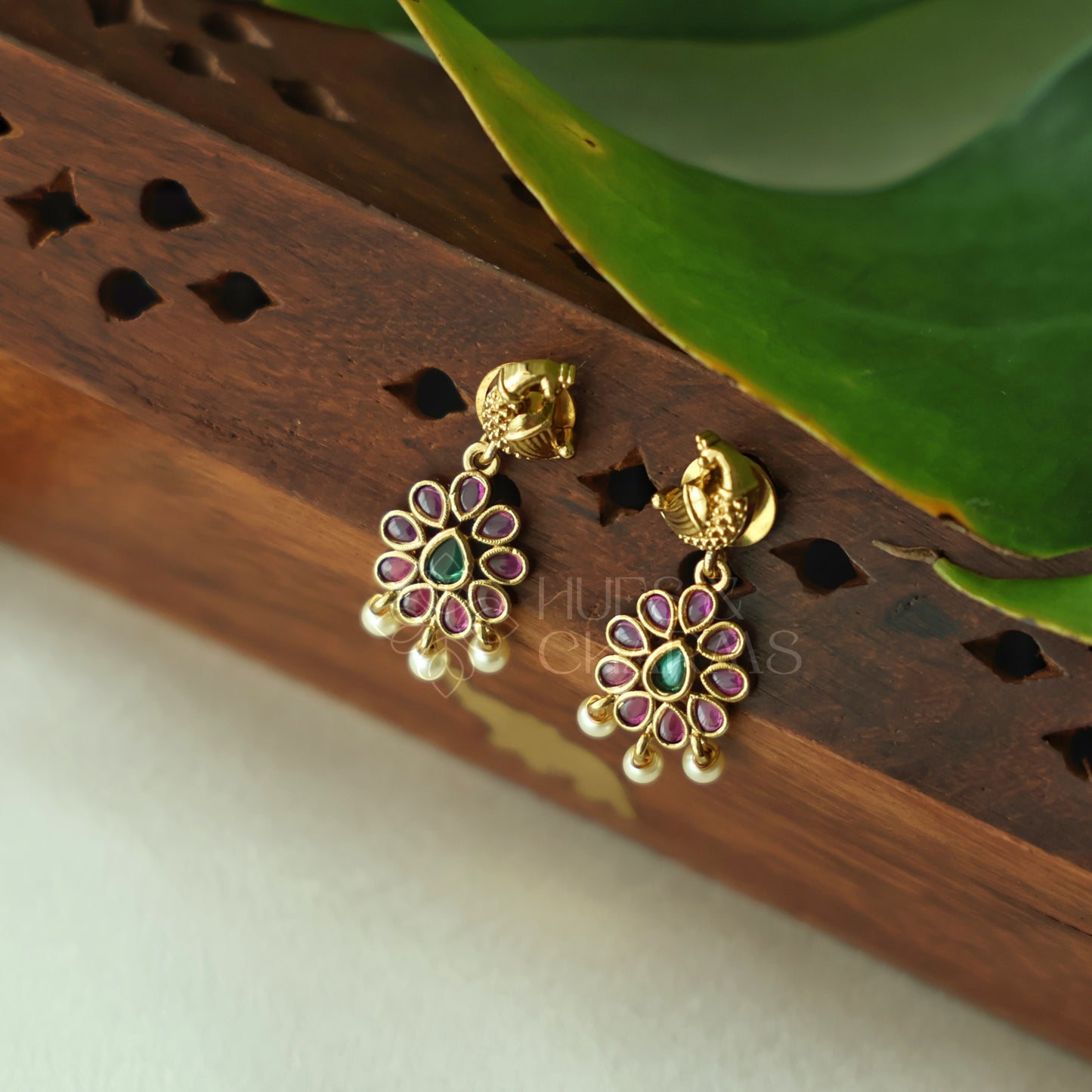 TRADITIONAL MAYURA PUSHPA NECKLACE SET | Premium jewellery