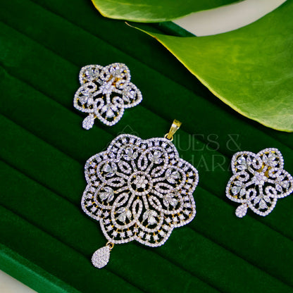 ELYSIAN ROYAL CZ PENDENT SET|PREMIUM COLLECTION