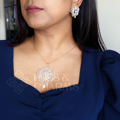 ELYSIAN ROYAL CZ PENDENT SET|PREMIUM COLLECTION
