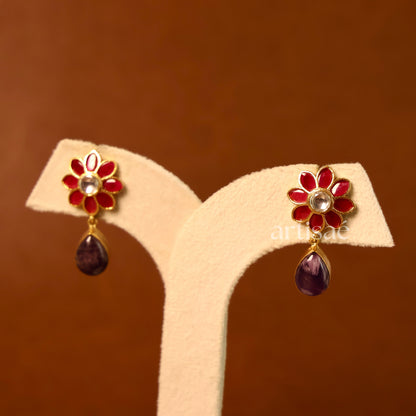 AMÉLIA NATURAL STONE CHOKER SET - AMETHYST