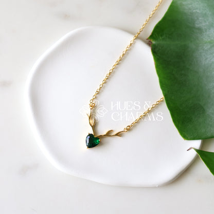 GLOSSY ETERNAL LOVE PENDANT NECKPIECE (COLOURS AVAILABLE)
