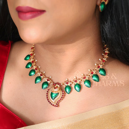 TRADITIONAL MOHINI PALAKKA NECKLACE SET