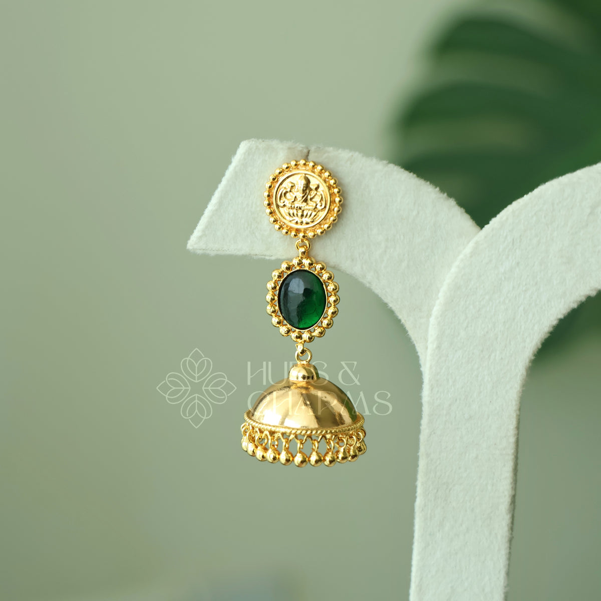 GOLDEN PALAKKA LAKSHMI STEP JHUMKA| GOLD PLATED