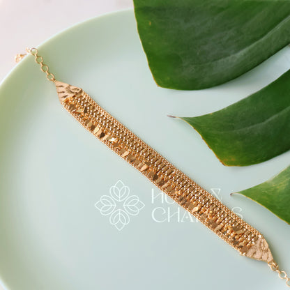 TRADITIONAL CLASSIC ELAKKATHALI CHOKER | GOLD PLATED