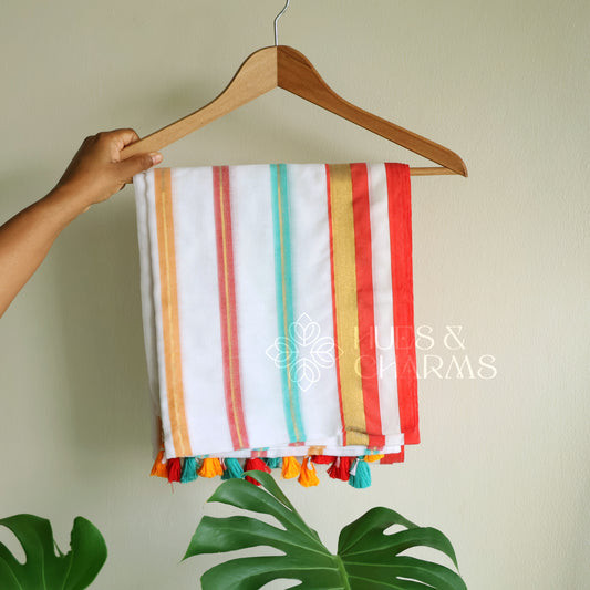 PURE MUL COTTON SAREE  - VARNIKA